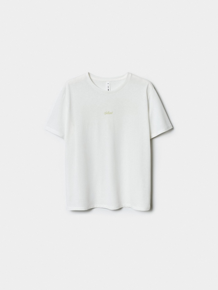 футболка с принтом из смесового тенселя 4610517851468 фотография