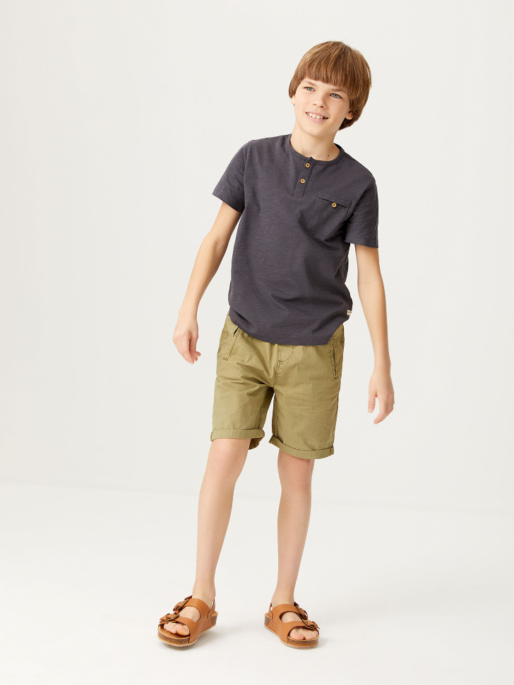 

Футболка с карманом для мальчиков, Серый