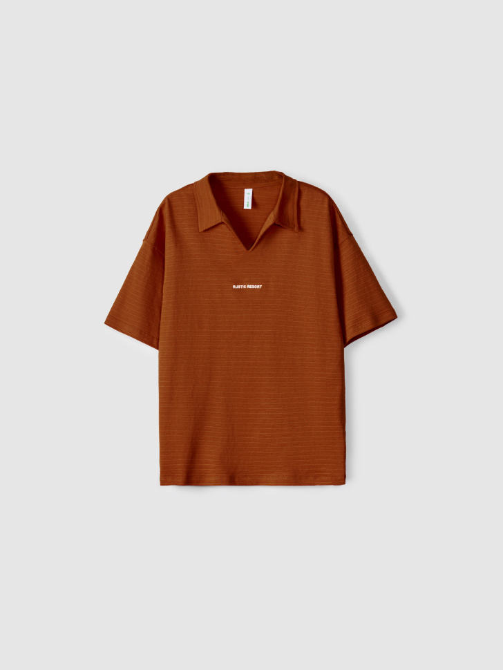 поло оверсайз с вышивкой для мальчиков по цене 1699 руб вид справа