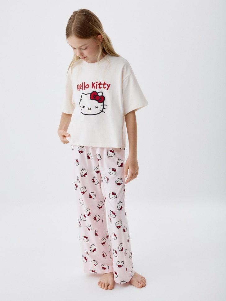 

Пижама с принтом Hello Kitty для девочек