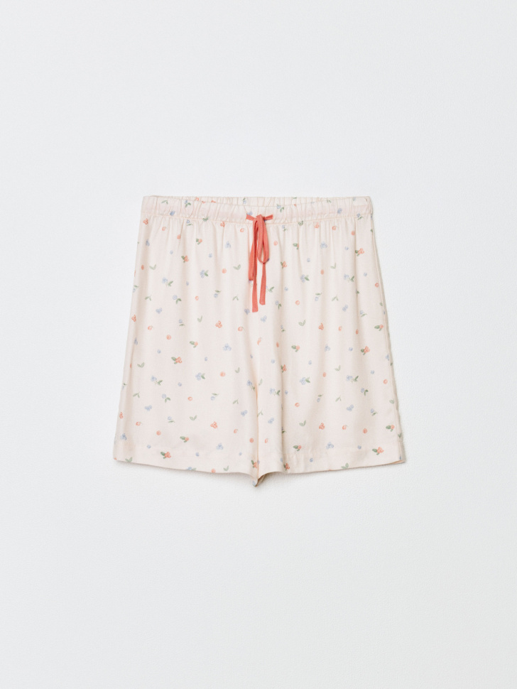 домашние шорты из струящейся вискозы с принтом 4610517324498 фотография