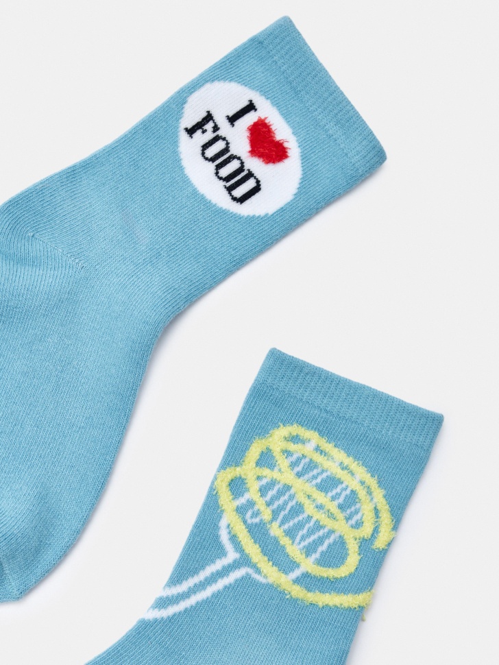 носки с принтом детские от бренда sela вид слева