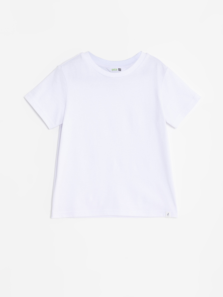 SELA Базовая футболка для девочек (белый, 104/ 4-5 YEARS)