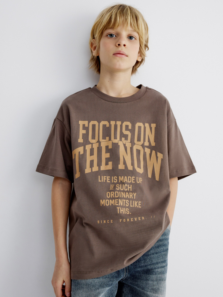 Футболка оверсайз с принтом, арт. 32017