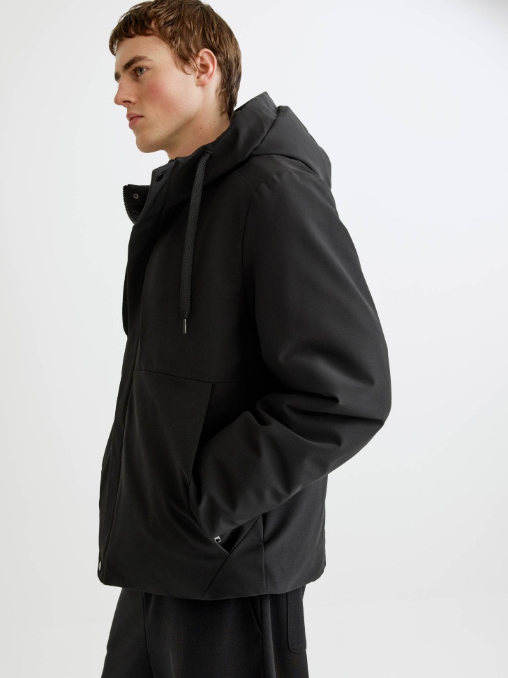 Утепленная куртка Sela с капюшоном, черный, арт. 35017