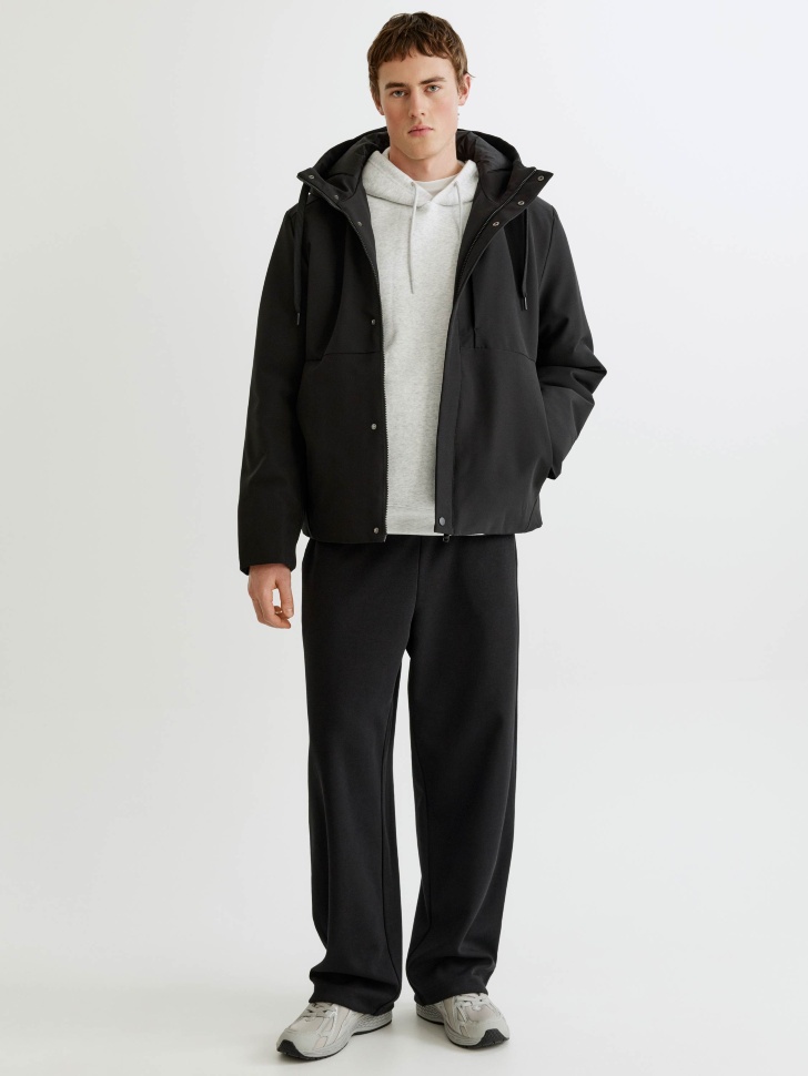 утепленная куртка с капюшоном от бренда sela вид слева