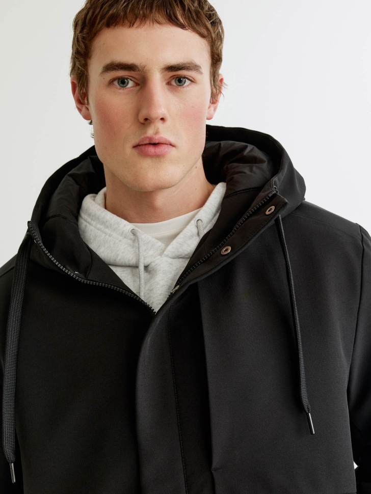 утепленная куртка с капюшоном по цене 6999 руб вид справа