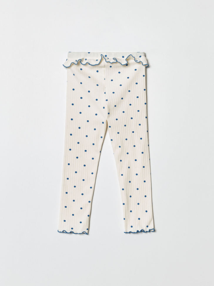 леггинсы с оборкой для девочек от бренда sela вид слева