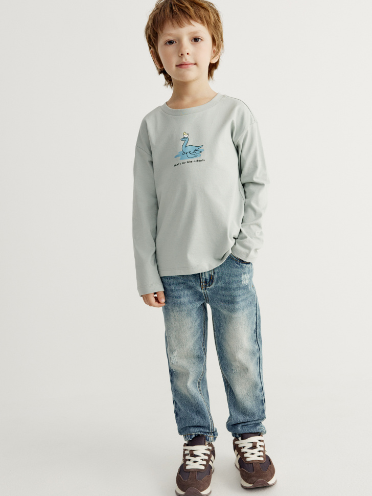 Свободные джинсы на резинке для мальчиков 1799₽