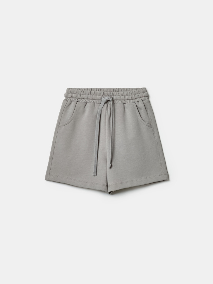 трикотажные базовые шорты для мальчиков, 2 шт. из хлопка спереди