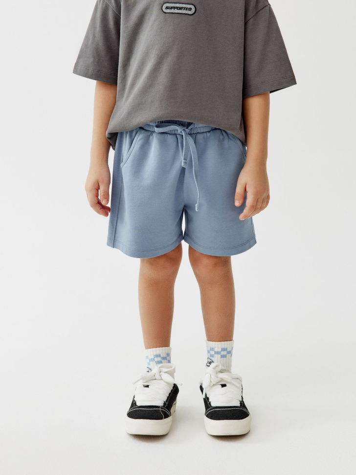 трикотажные базовые шорты для мальчиков, 2 шт. от бренда sela вид слева