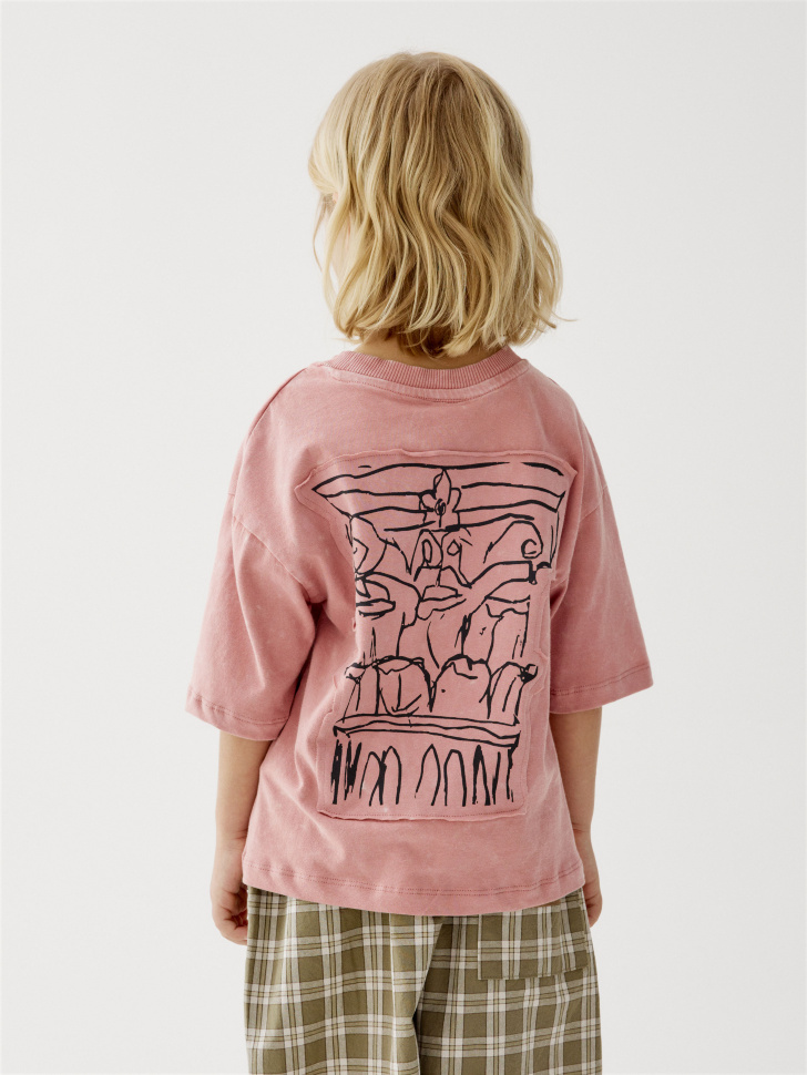 Футболка оверсайз Sela Art People, розовый, арт. 44943