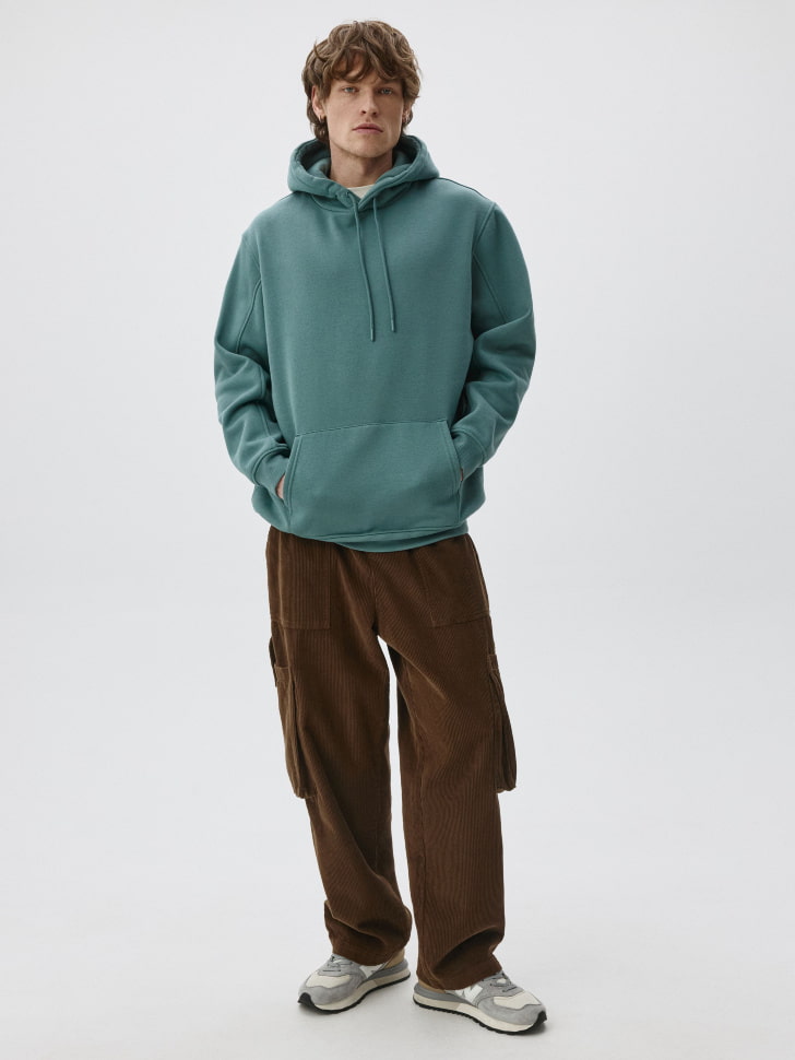 Худи REGULAR FIT из футера с начесом. Фото №2