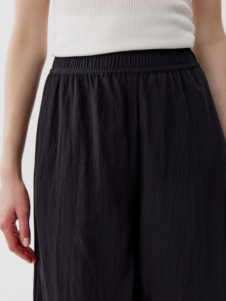 широкие брюки-кюлоты из россии вид сбоку