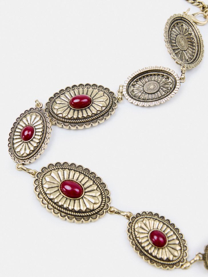 металлический пояс с камнями из линейки  young по цене 1799 руб вид справа