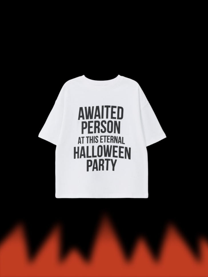 

Футболка оверсайз с принтом Halloween для девочек
