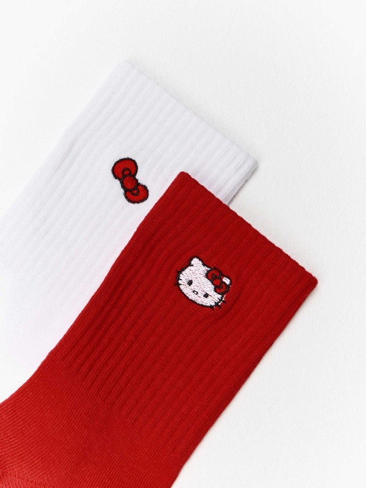 Набор из 2 пар носков Hello Kitty для девочек. Фото №2
