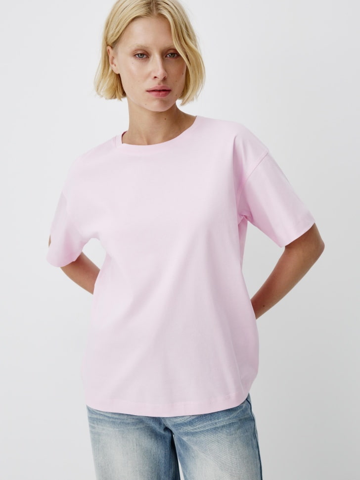 

Футболка оверсайз из мерсеризованного хлопка, SL5811010217