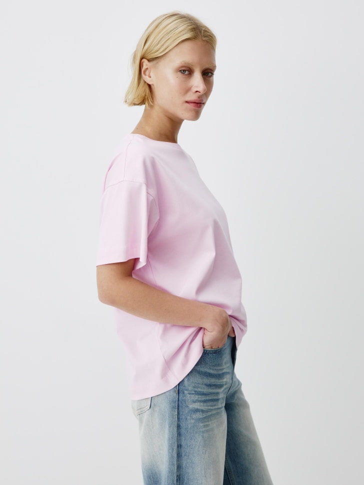 футболка оверсайз из мерсеризованного хлопка 4610517087959 купить с доставкой