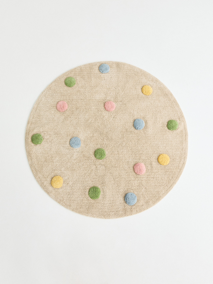 Круглый ковер, цветной, арт. 001