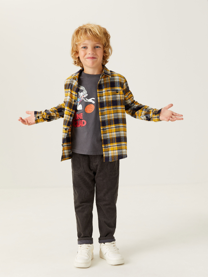 

Вельветовые брюки на подкладке для мальчиков, Серый