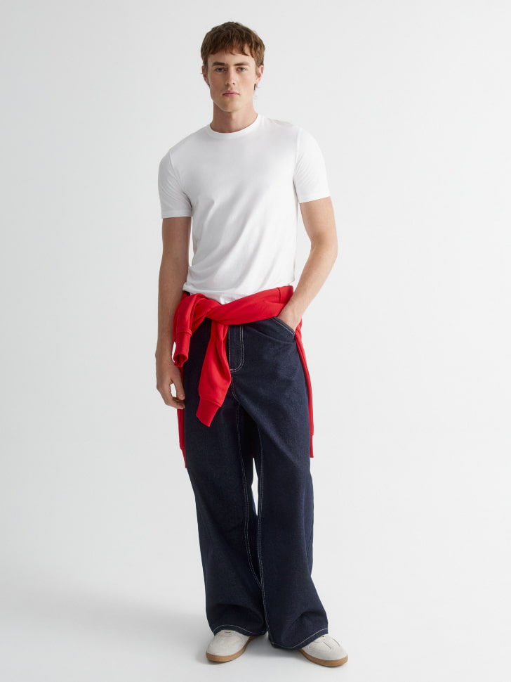 базовая футболка yan super slim fit 4610517146908 по акции