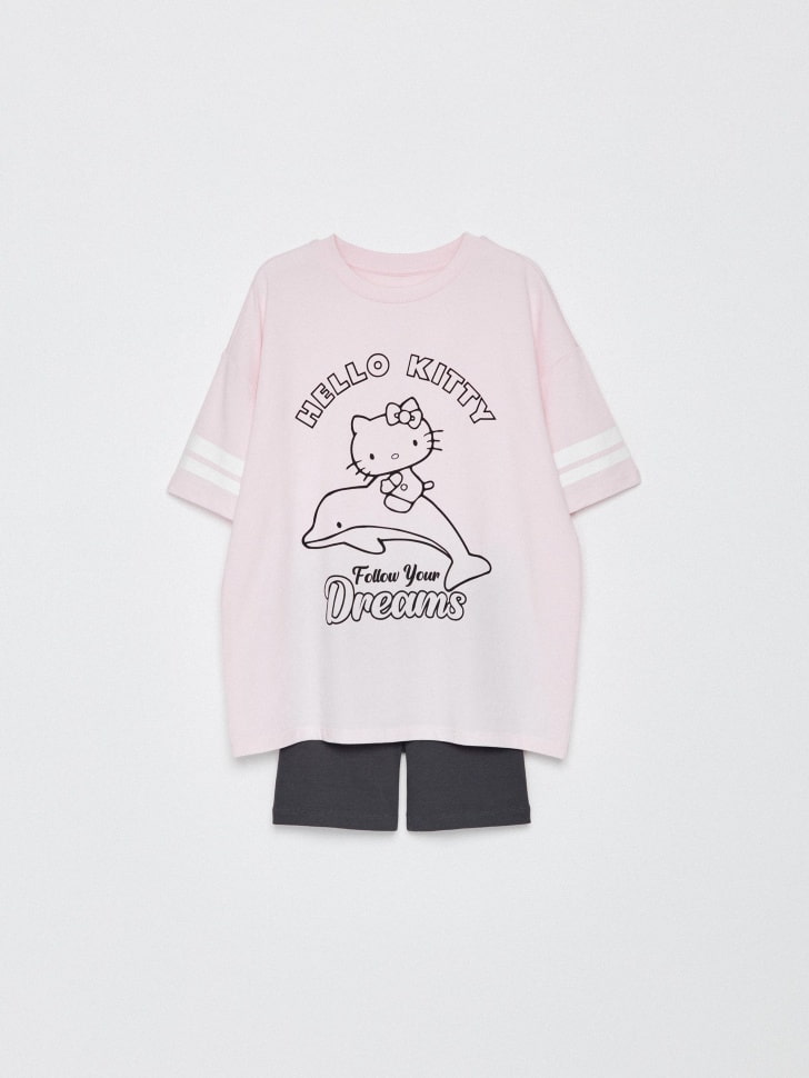 

Пижама с принтом Hello Kitty для девочек