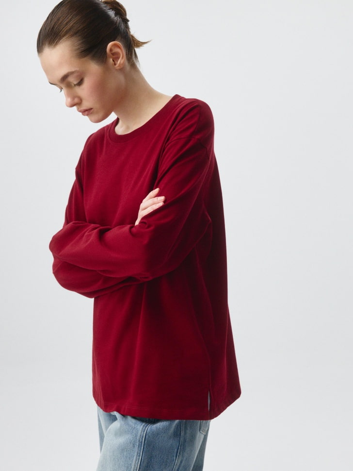 Лонгслив ANNA OVERSIZE FIT