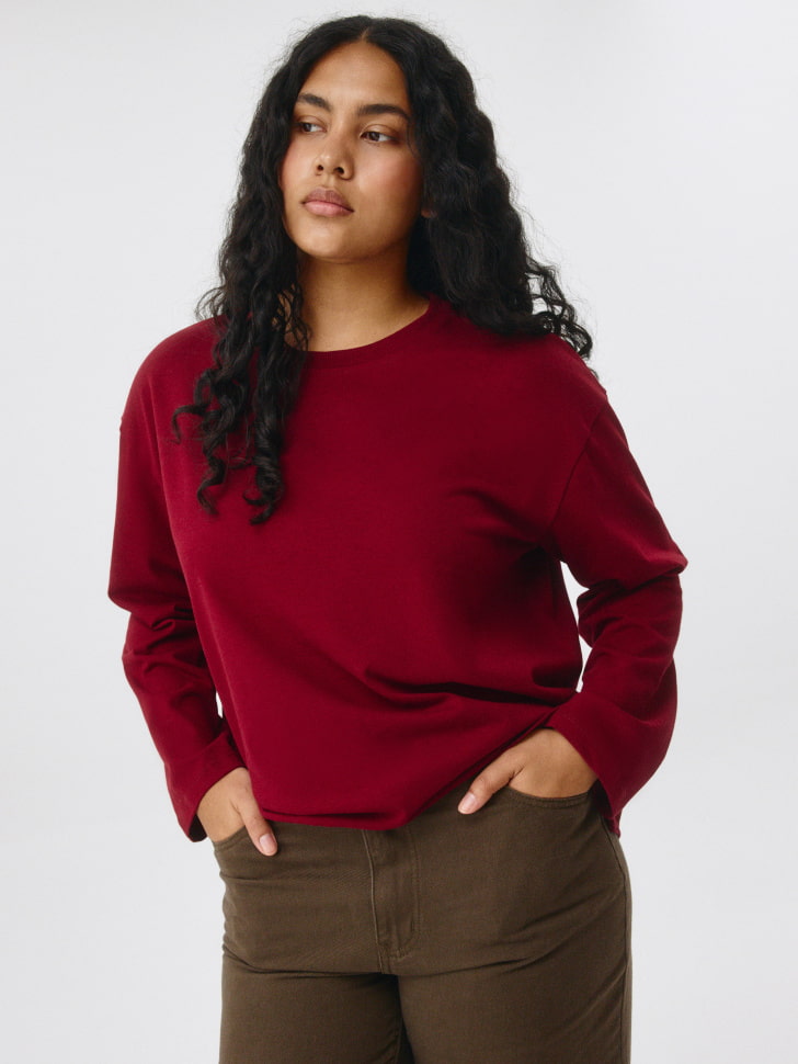 

Лонгслив ANNA OVERSIZE FIT