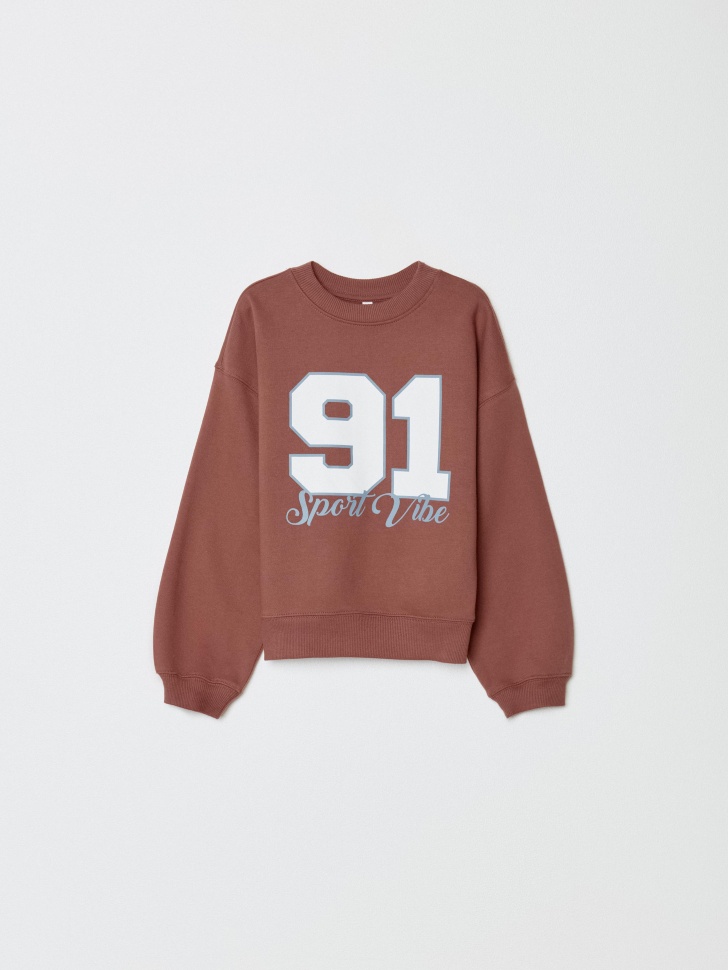 

Свитшот с принтом для девочек, SL6801050402