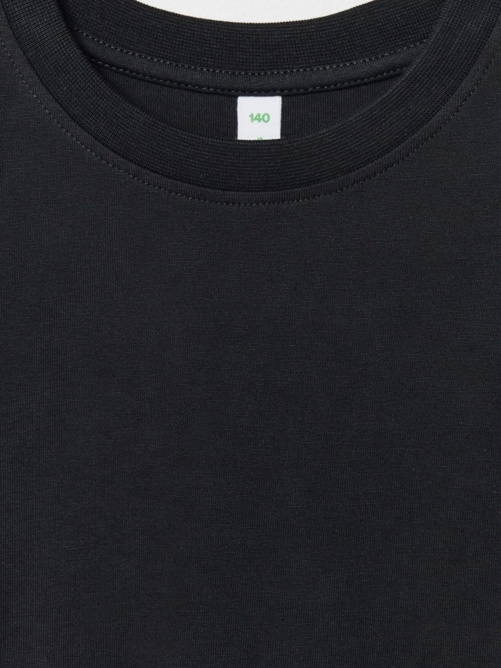 базовый лонгслив детский из россии вид сбоку