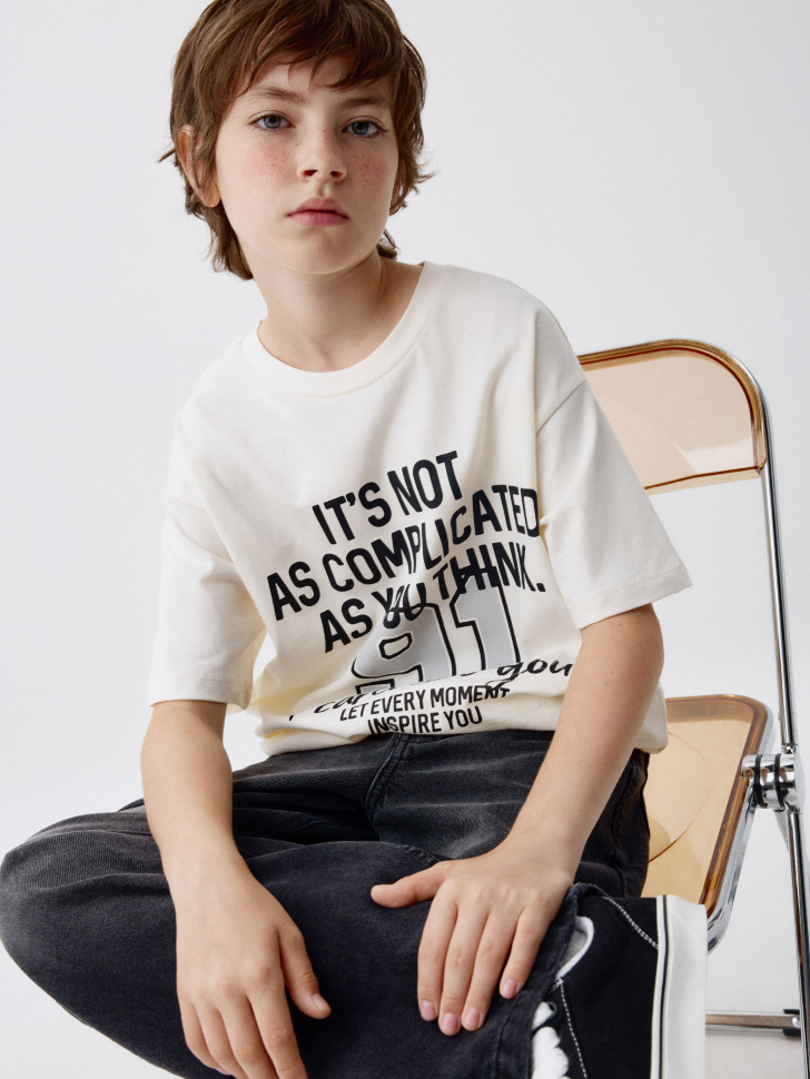 футболка оверсайз с принтом для мальчиков 4680798617145 фотография