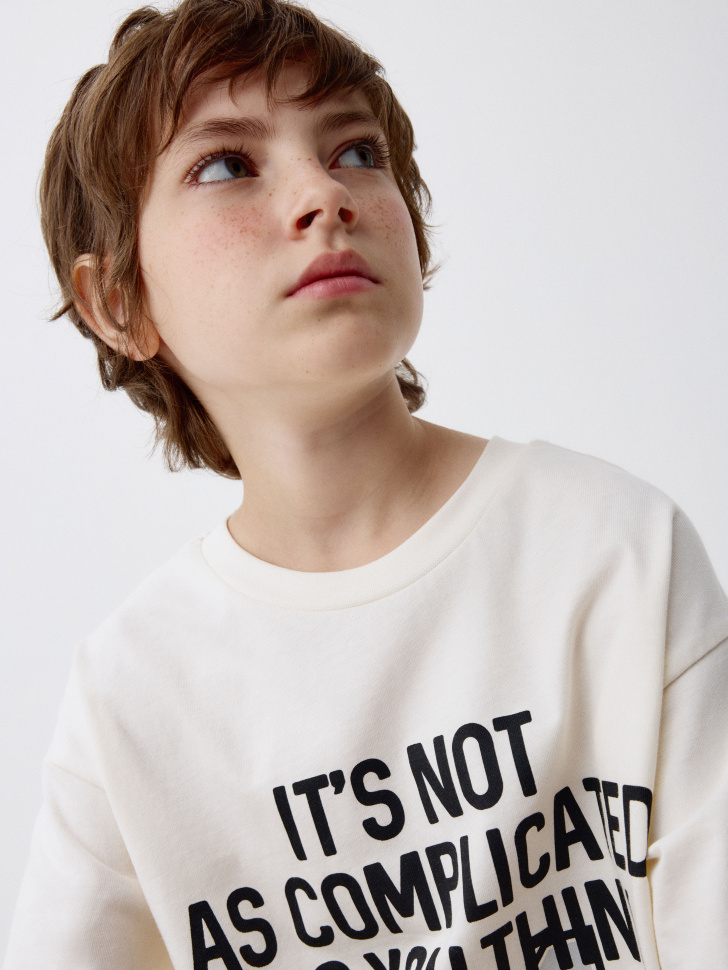 футболка оверсайз с принтом для мальчиков 4680798617145 купить с доставкой