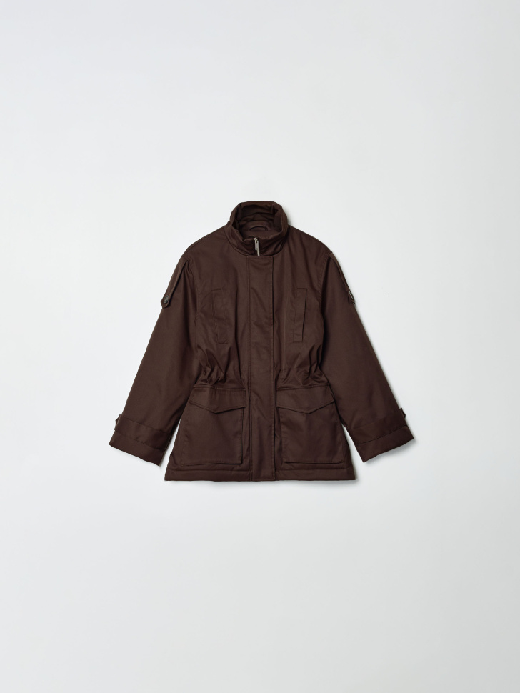 Парка Sela утепленная с водоотталкивающей пропиткой, коричневый, арт. 35620