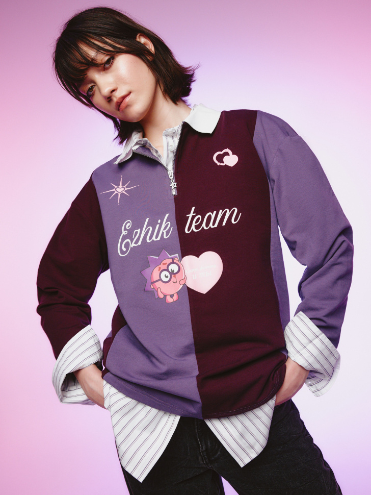 Свитшот-поло SELA Young x Смешарики, арт. 37016