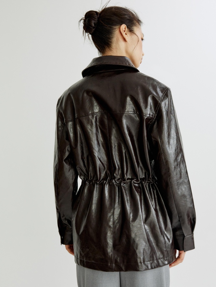 куртка из искусственной кожи по цене 6999 руб вид справа