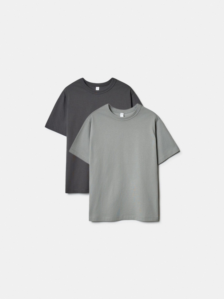 Набор из 2 базовых футболок SELA детских, разноцветный, арт. 42970