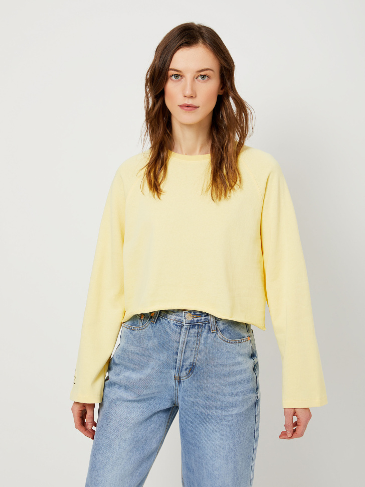 

Укороченный свитшот, Желтый