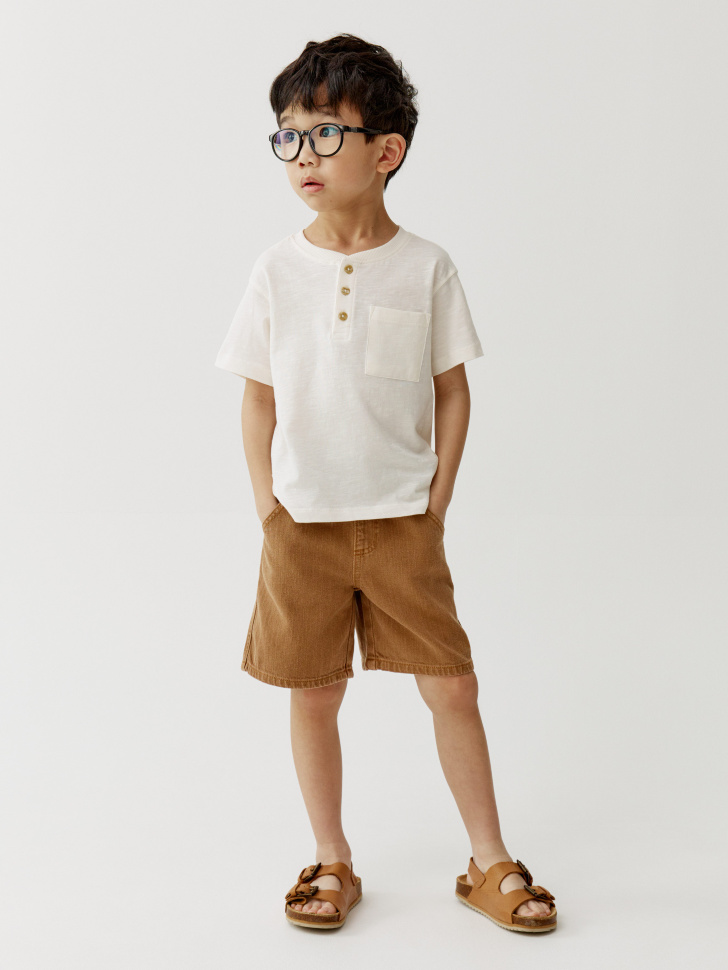 джинсовые шорты из твила для мальчиков 4610517887139 фотография