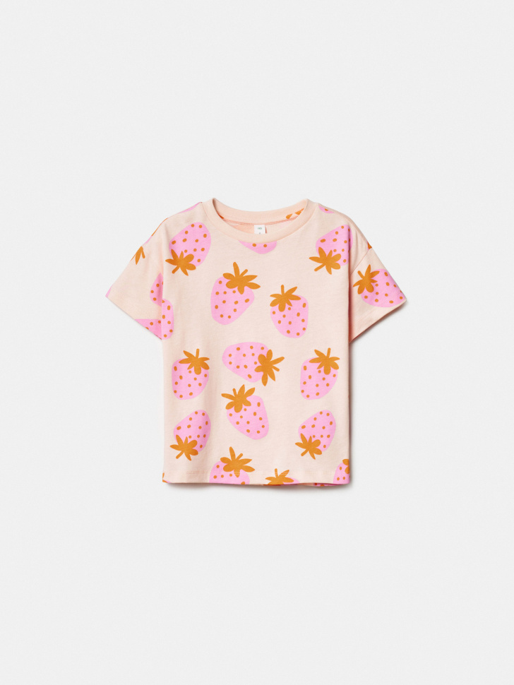 Футболка SELA для девочек с принтом, разноцветный, арт. 50465