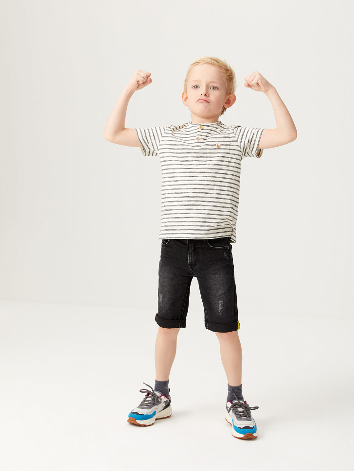 

Футболка с карманом для мальчиков, Серебро