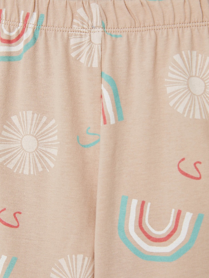 Трикотажная пижама для девочек (бежевый, 92-98 (2-3 YEARS)) от Sela