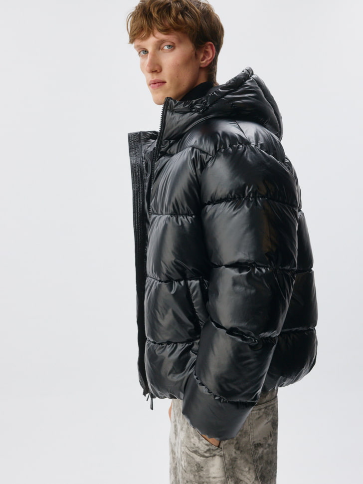 утепленная стеганая куртка с капюшоном 4680798631868 со скидкой