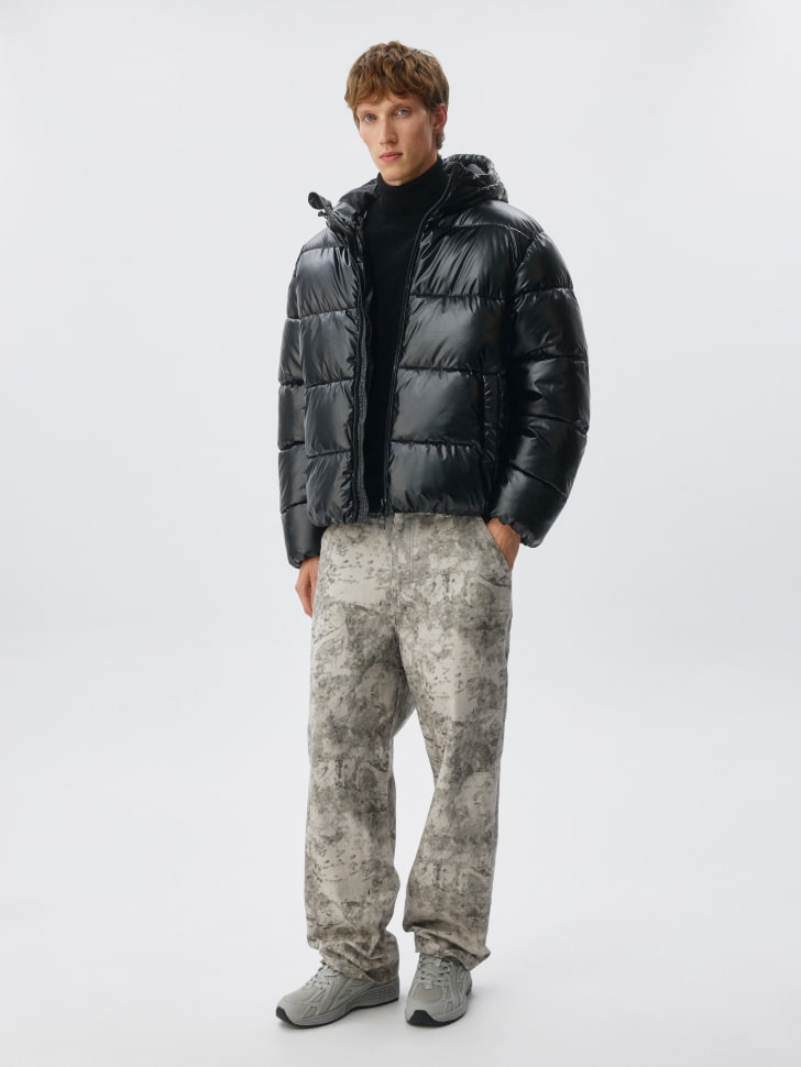 утепленная стеганая куртка с капюшоном 4680798631868 на официальном сайте
