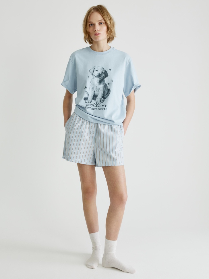 домашние шорты в полоску 4610517324597 фотография