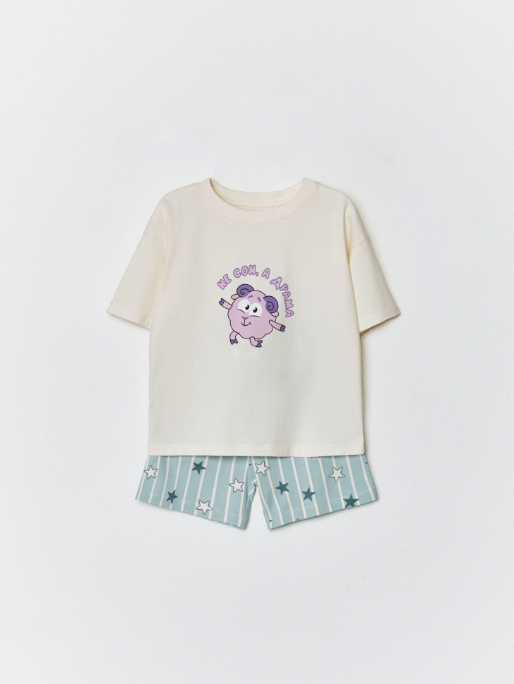 пижама с принтом для мальчиков  x смешарики 4610517106650 фотография