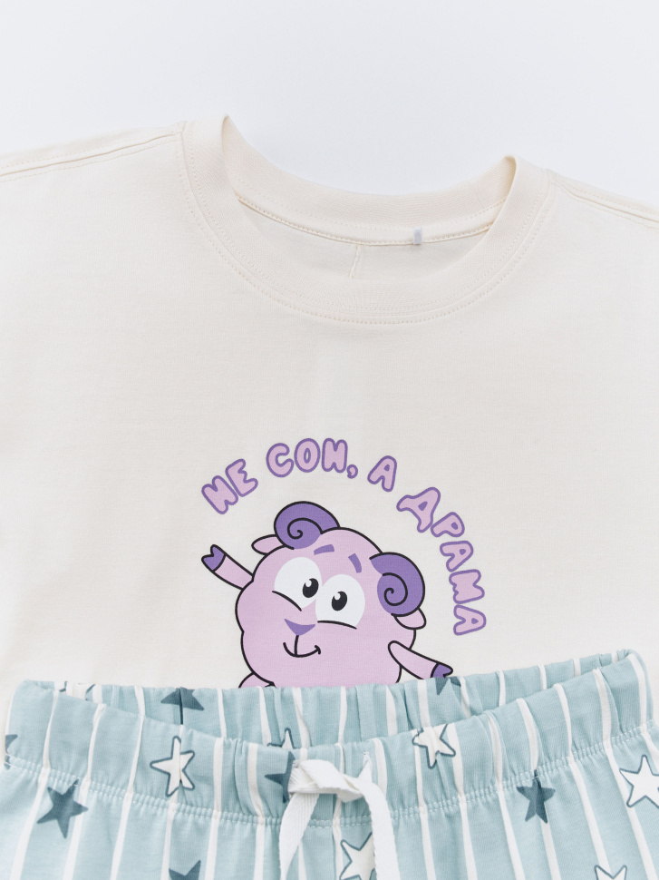 пижама с принтом для мальчиков  x смешарики 4610517106650 по акции