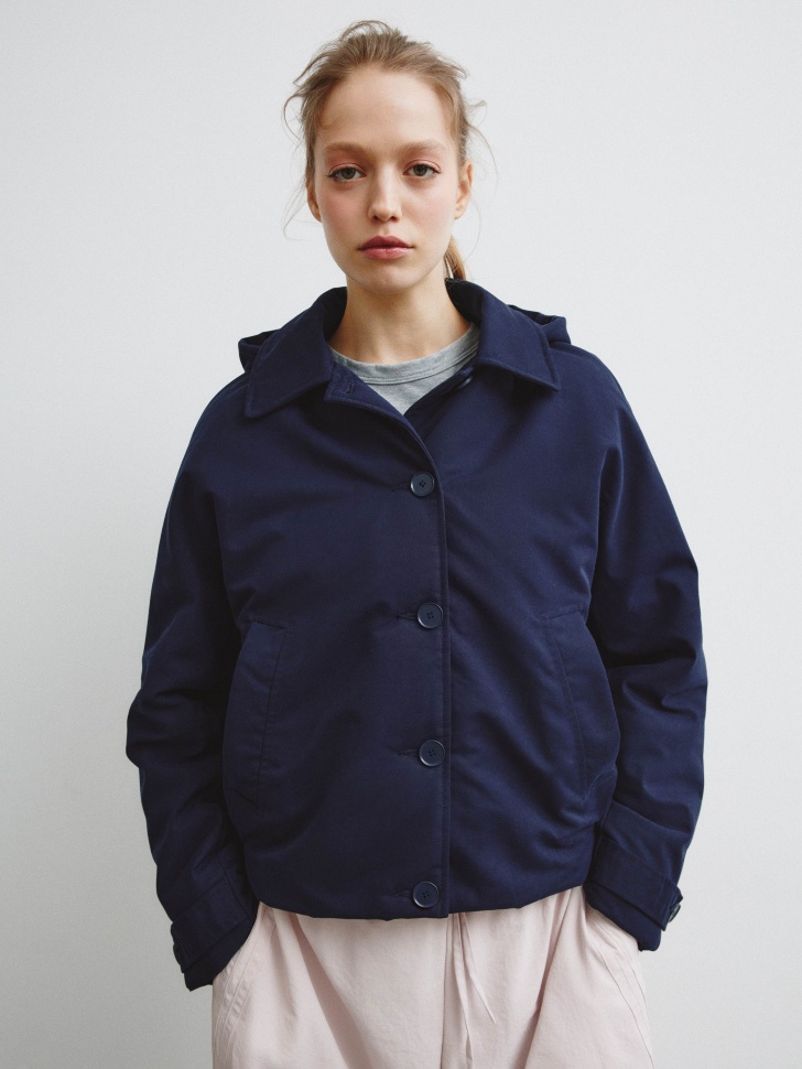 

Утеплённая куртка с пич эффектом из линейки SELA Young, SL6803211105