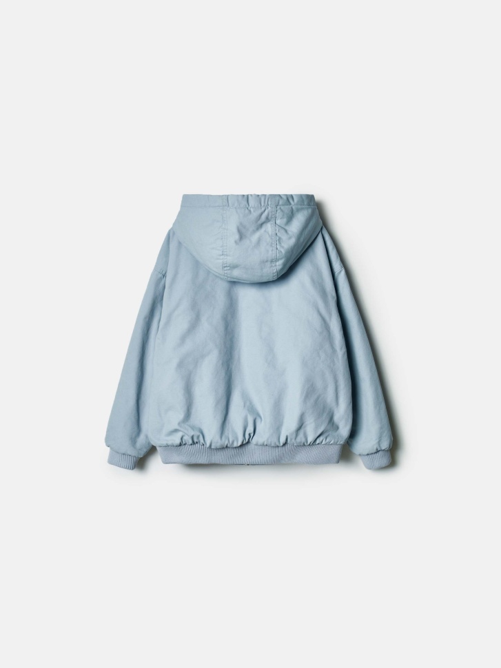 куртка из хлопка с эффектом стирки детская из россии вид сбоку