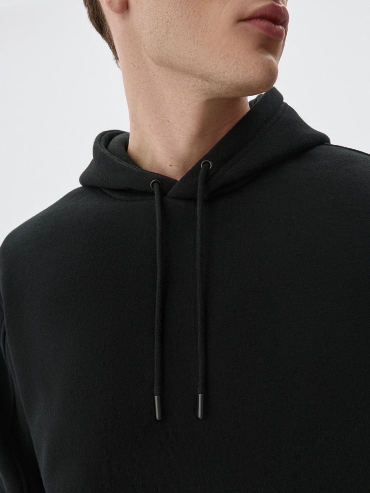 Худи REGULAR FIT из футера с начесом. Фото №3